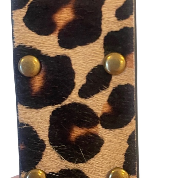 NWOT: Urban Outfitters Leopard Print Belt - Black and Tan - Picture 14 of 15